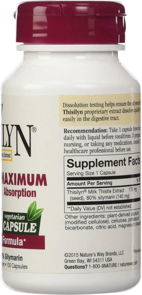 Nature's Way Thisilyn 100 Vcaps - Liver Support Supplement | Buy Now ...