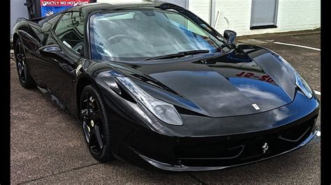 Black On Black Ferrari 458 Italia Spider Youtube