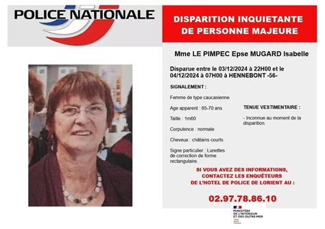 Disparition Inqui Tante Dune Femme De Ans Dans Le Morbihan La