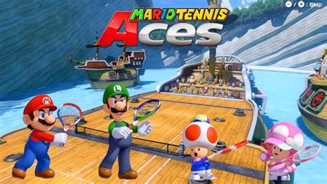 Mario Tennis Aces Mario Luigi VS Toad Toadette Savage Sea YouTube