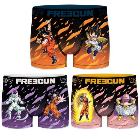 Freegun X Dbz Lot Boxers Homme Dragon Ball Z Livraison Gratuite