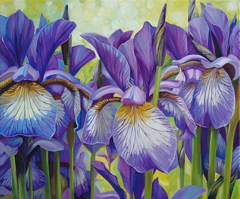 Iris Flower Painting