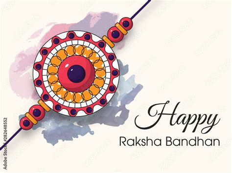 Illustration Of Sale And Promotion Banner Poster With Decorative Rakhi