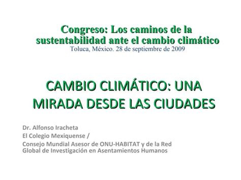 Retos Para La Sustentabilidad En Mexico Ppt