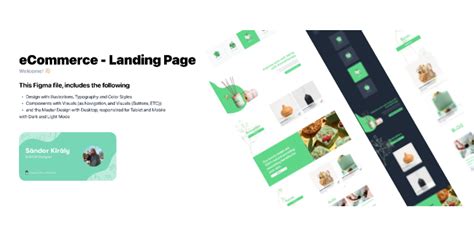 Ecommerce Landing Page Figma