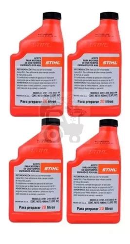 Aceite Motor 2 Tiempos Stihl 400ml C U 4 Pack Meses Sin Intereses