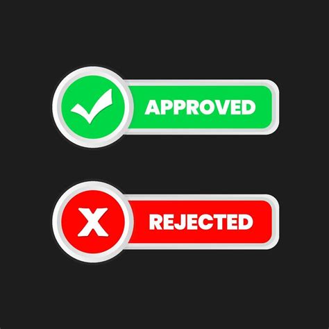 accept reject button