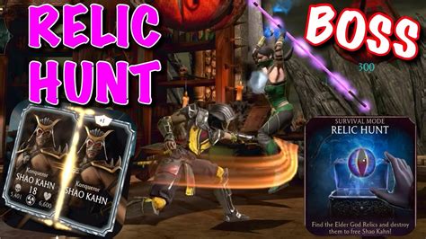 Mk Mobile Relic Hunt All Fights Gameplay Test Your Might Youtube