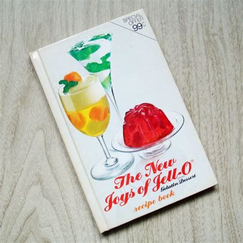 Vintage Jello Cookbook The New Joys Of Jello Mid Century Gelatin