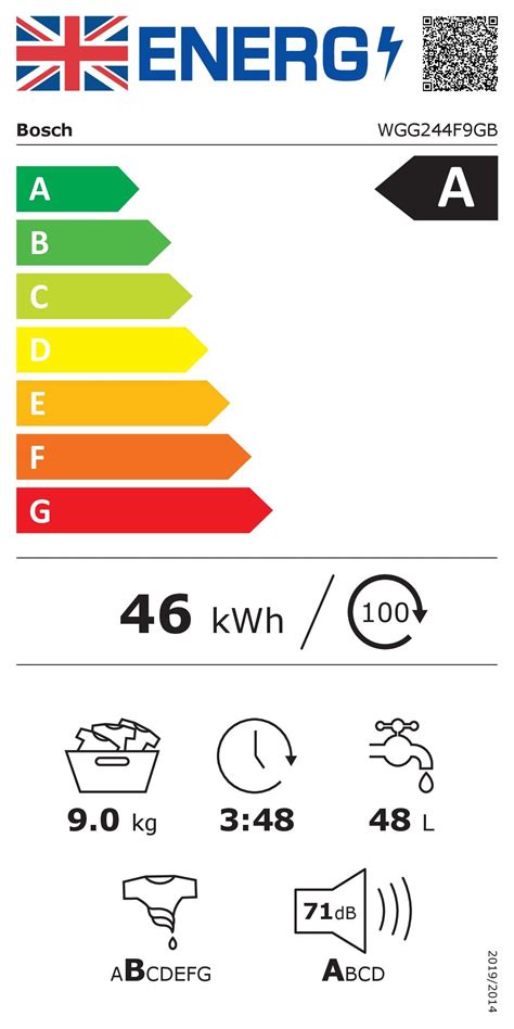 Bosch Series Wgg F Gb Washing Machine A Energy Rated Kg