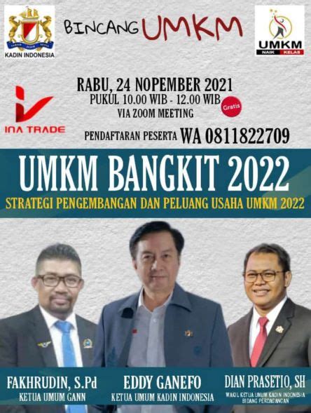 Kadin Indonesia Optimis UMKM Bangkit 2022 Melalui Pengembangan Dan