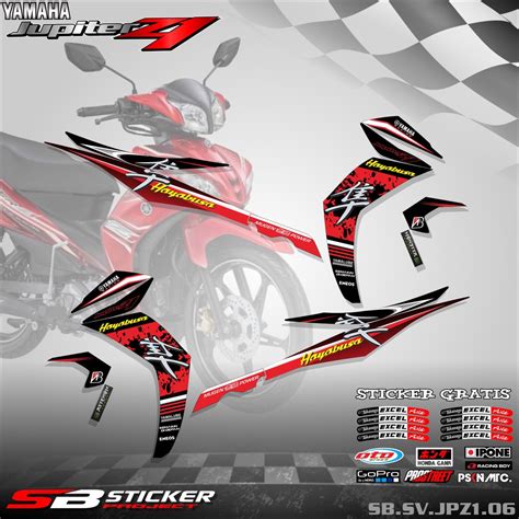 Jual Striping Jupiter Z Sticker Striping Hologram Yamaha Jupiter Z