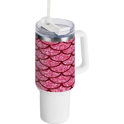 Skysonic 40oz Beautiful Mermaid Tumbler With Lid And Straw Travel