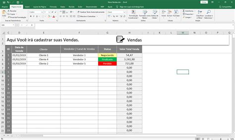 Planilha Controle de Vendas Metas Vendedor Clientes Relatórios