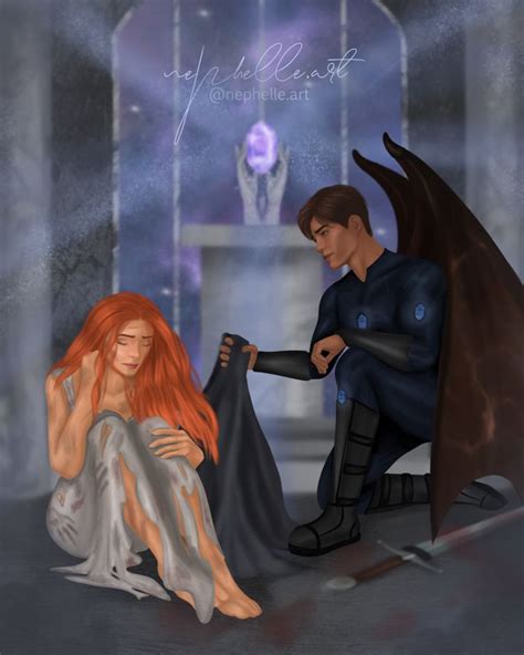 Azriel Rescuing Gwyn From The Temple Libri