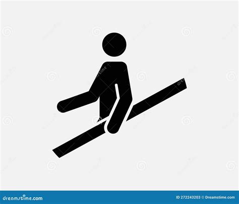 hold handrail hand rail  handle bar safety stick figure black white