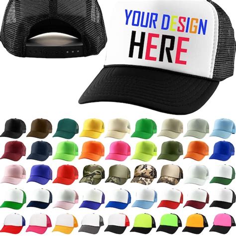 Custom Logo Trucker Hats - Etsy