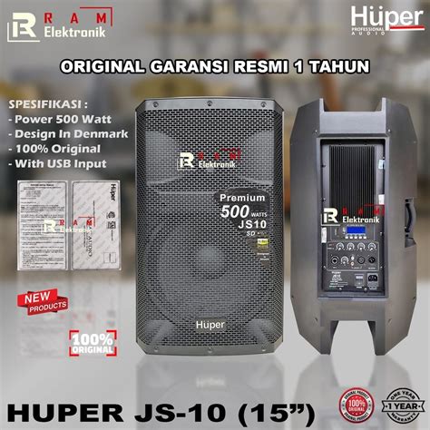 Jual Speaker Aktif 15 Inch HUPER JS 10 JS10 JS 10 Original Harga 1