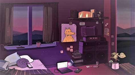 Purple Aesthetic Lofi Wallpapers Wallpaper Cave