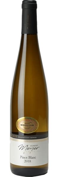 Alsace Pinot Blanc Blanc 2018 Hubert Meyer Mon Vin Français