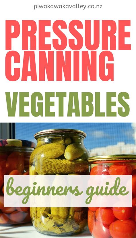 Pressure Canning Vegetables For Beginners Canning Recipes Canning