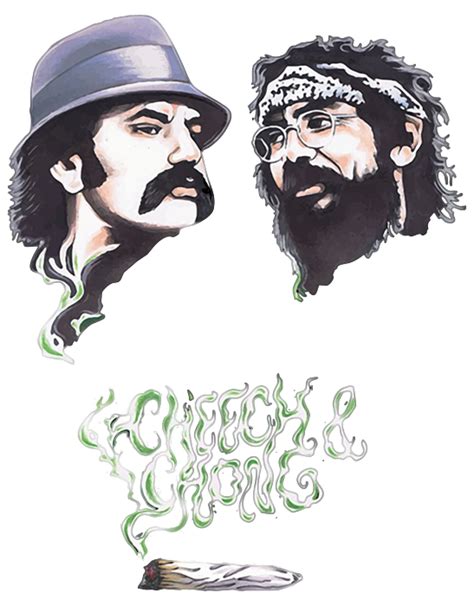 Cheech And Chong Cartoon Drawing