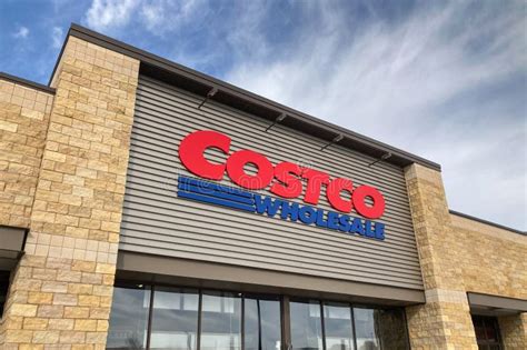 Costco Wholesale Retail Store Exterior And Trademark Logo Editorial