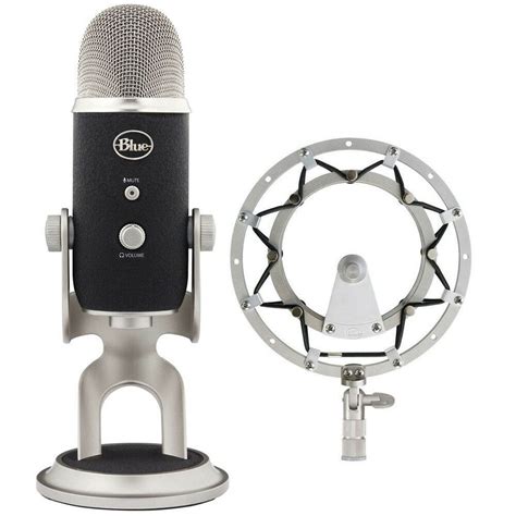 Blue Yeti Pro Usb And Xlr Microphone Bundled Together With The Radius Shockmount Blue Microphones