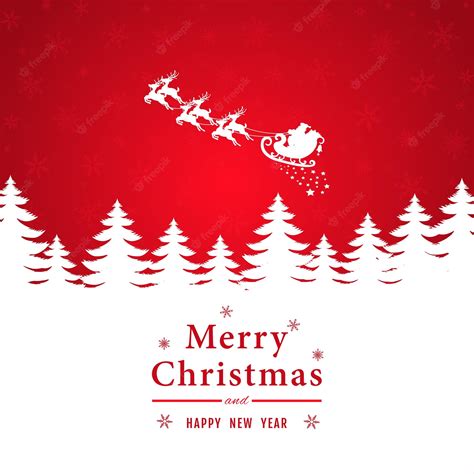 Premium Vector | Red merry christmas background 2