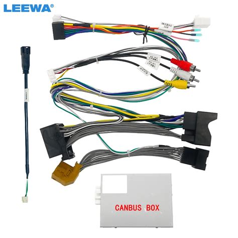 Leewa Car 16pin Audio Wiring Harness Lvds Wire Cables With Canbus Box For Audi Q3 12