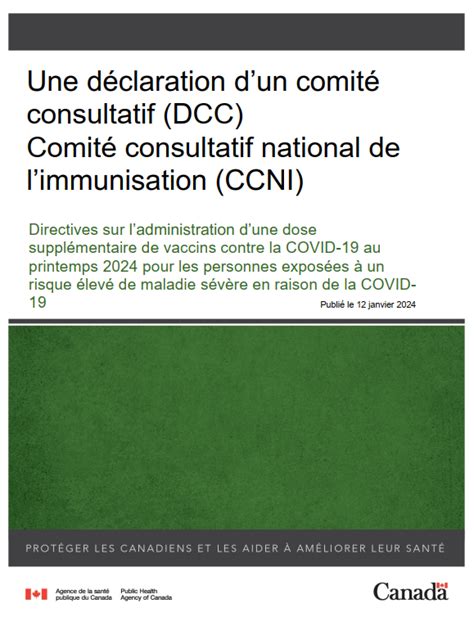 Directives Sur Ladministration Dune Dose Suppl Mentaire De Vaccins