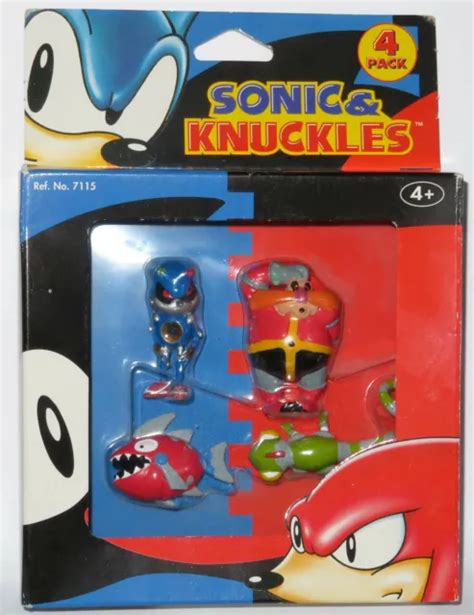 SET 1994 TOMY Sonic The Hedgehog Figures Metal Robotnik Chopper