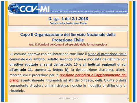 La Legislazione In Protezione Civile Ppt Scaricare