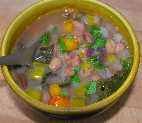 Anasazi Bean Soup With Vegetables Recipe On