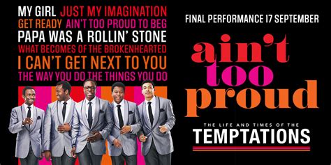 Ain T Too Proud Tickets London Theatre Direct