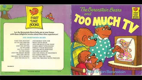 The Berenstain Bears And Too Much Tv By Stan And Jan Berenstain Youtube