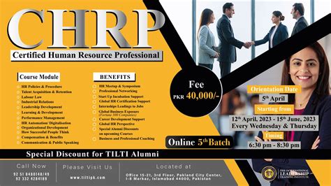 Certified Human Resource Professional Chrp April 2023 Tilti