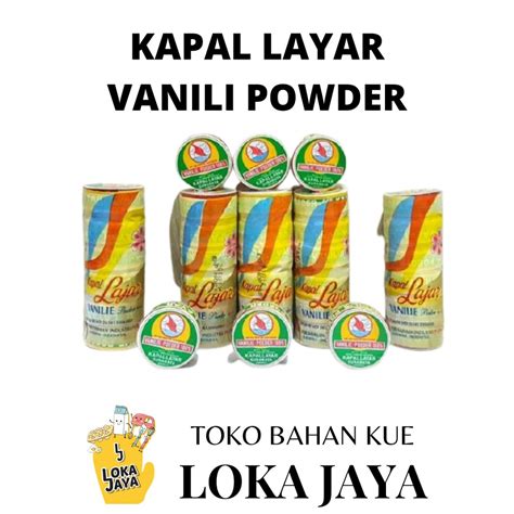 Jual ESENSE PERASA VANILI BUBUK CAP KAPAL LAYAR VANILI CEPUK CAP KAPAL