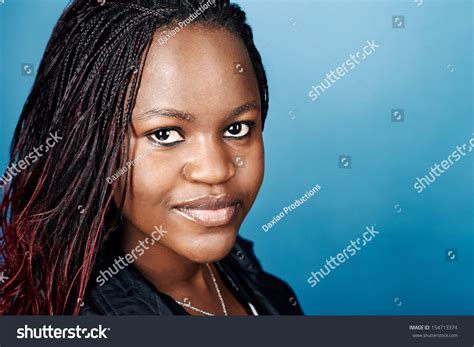 portrait real black african woman  stock photo  shutterstock