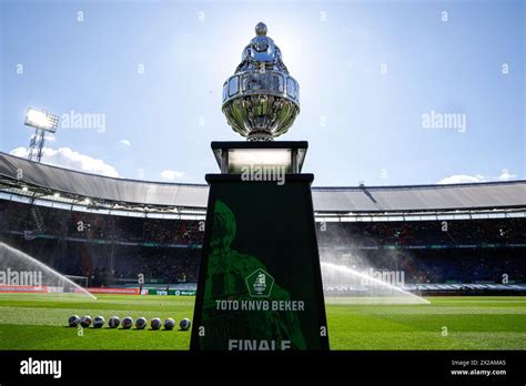 ROTTERDAM, NETHERLANDS - APRIL 21: photo of the TOTO KNVB Cup trophy ...