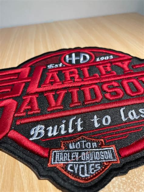 3d Puff Harley Motorbike Large Back Patch For Custom Biker Vest Etsy Uk