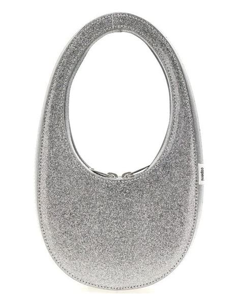 Coperni Glitter Mini Swipe Bag In Grey Lyst Uk