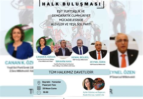 İzmir de Yeşil Sol Parti milletvekili adayları Alevilerle buluşacak