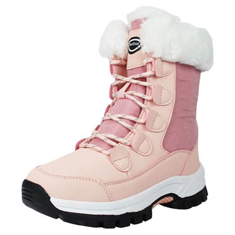 Winter Warm Women's Snow Boots: Comfortable, Waterproof, Faux Fur-Lined ...