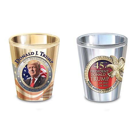 Donald Trump Presidential Shot Glass Collection Featuring Custom Designed Shot Glasses