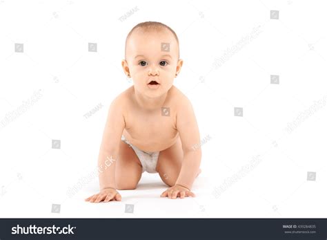 Naked Baby On White Background库存照片439284835 Shutterstock