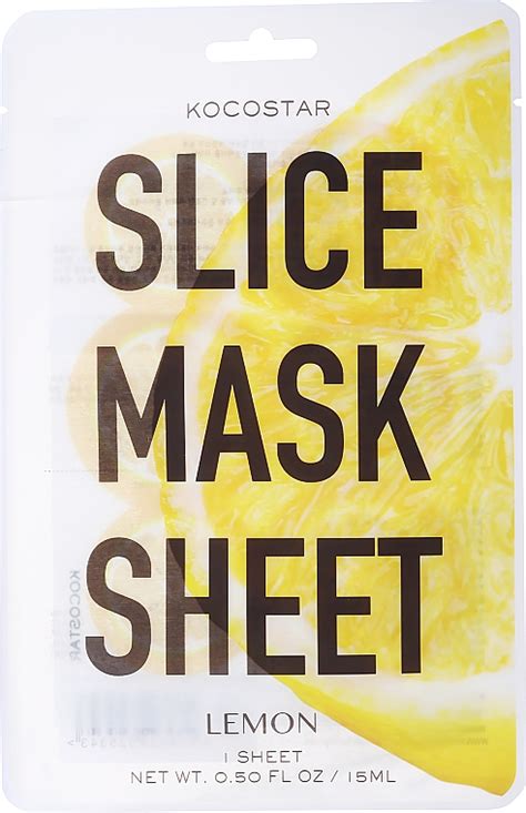 Kocostar Slice Face Mask Sheet Lemon Masque tissu à l extrait de