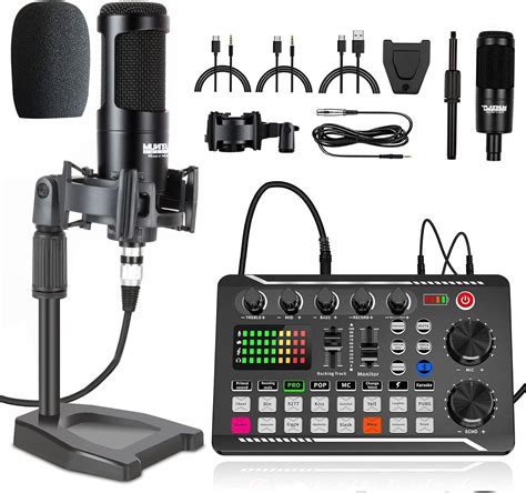 Buy Podcast Equipment Bundle, Sound Card ,Sound Board,Professional DJ Audio Interface Mixer ...