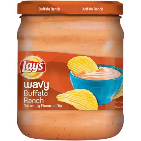 Lay S Wavy Buffalo Ranch Flavored Dip Hy Vee Aisles Online Grocery