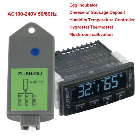 ZL 7850A Digital Thermostat Humidity Temperature Controller Egg